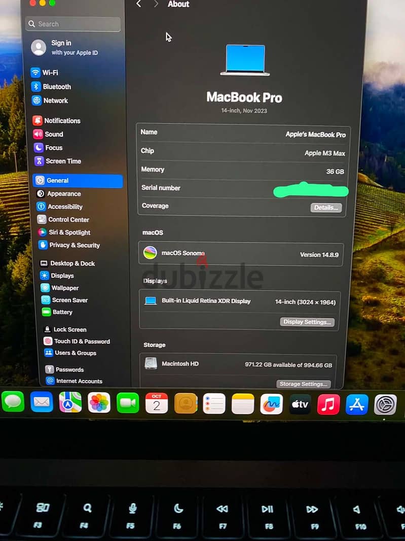 Macbook m3 max 14’ 9