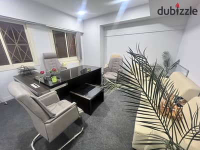 For rent || Furnished administrative headquarters 500m² – Fully air-conditioned – Ground + First + Second – Licensed administrative – Ultra super lux – First Abbas Al-Akkad in front of the Administrative Control – Saudi Company Buildings – Nasr City