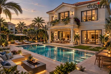 Live in an Independent Villa with a Private Garden for Sale with a 650K Down Payment Inside a Villa-Only Compound in the Heart of Sheikh Zayed, with I
