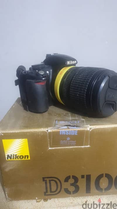 كاميرا nikon D3100 عدسة 18/105 بالشاحن