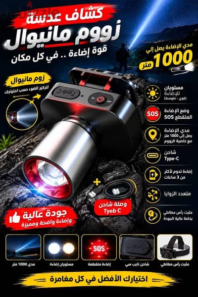 كشاف اسكوب عدسة