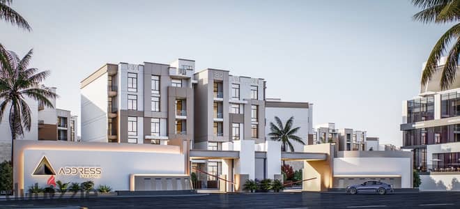 A 157-square-meter apartment for sale in the "Golden Square" area of October Gardens, next to Sun Capital. It is available with a down payment of 612,000 and installments of 51,000 over five years, located in a fully serviced compound with delivery in o A 157-square-meter apartment for sale in the "Golden Square" area of October Gardens, next to Sun Capital. It is available with a down payment of 612,000 and installments of 51,000 over five years, located in a fully serviced compound with delivery in o