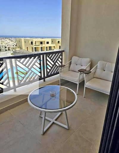Fully finished chalet for sale in Hurghada with an open view of the sea in Makadi Heights, minutes to El Gouna and Cairo Airport