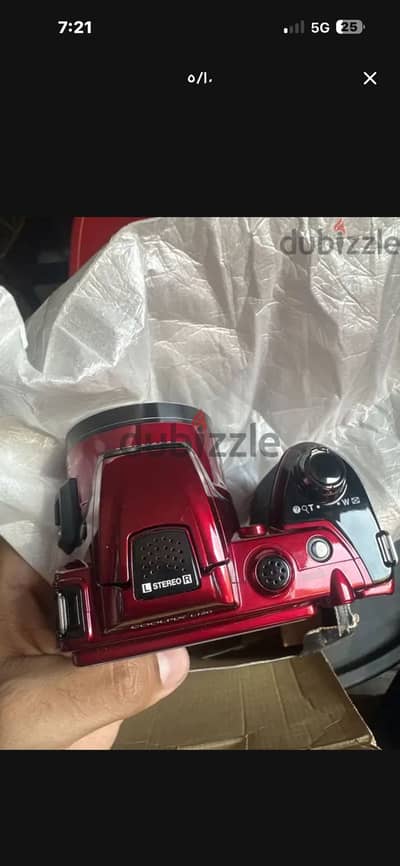 كاميراnikon coolpix l120لون burgundy المميز_زيرو بلكرتونه ولم تستخدم