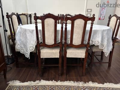 ترابيزة سفرة 8 كراسي و بوفيه