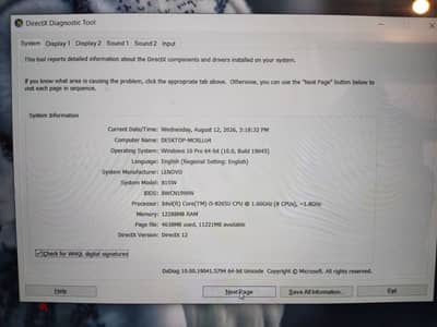 Lenovo i5-8 GPU 1650