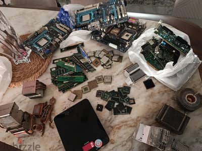 خرده كمبيوتر كروت بشبايه وشبايه انتل ورامات وبوردات وغيره