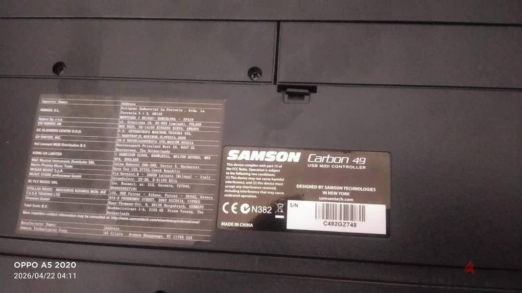 samson carbon 49 usb midi controller 1