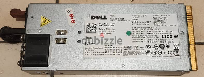Dual PowerSupply 1100 Watt for Dell Server