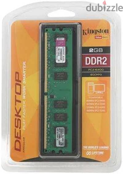 للبيع 2 رامة DDR2 للكمبيوتر المكتبي
