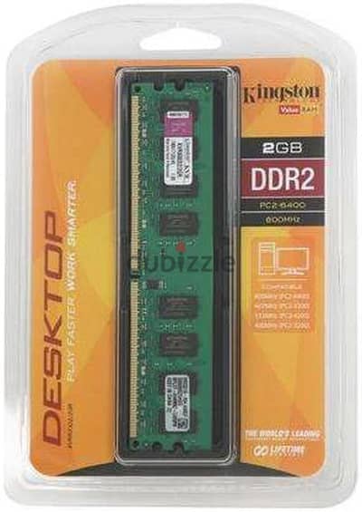 للبيع 2 رامة DDR2 للكمبيوتر المكتبي