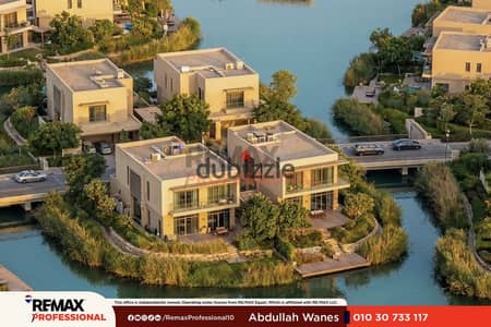 مطلات مفتوحة على اللاجون نادي رياضي مول تجاري فيلا للبيع في كريكس اسكندرية
