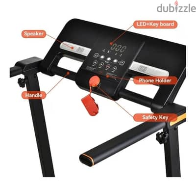 Treadmill Smart Fit 3810 1.5 HP motor weight 110 kg Screen to measure.