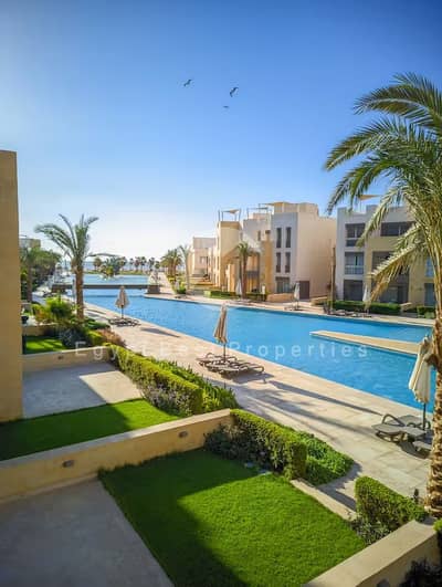 اقل سعر شقة 98 متر استلام فوري متشطب أقساط 3 سنوات للبيع في مانجروف الجونة البحر الأحمر Mangrove Gouna