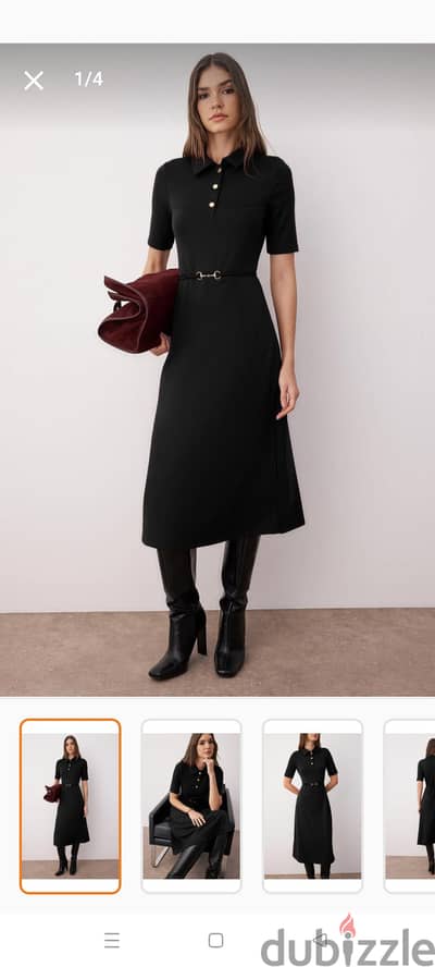 Trendyol balck midi dress