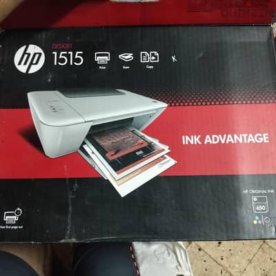طابعة HP Deskjet 1515 الأصلية - 3 في 1 طباعة وتصوير وسكانر - بالكرتونة