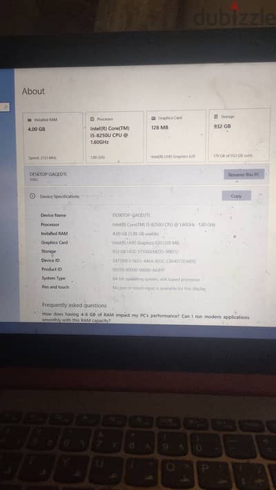 5000 ج لاب توب لينوفو ٤ جيجا رام و ١ تيرا