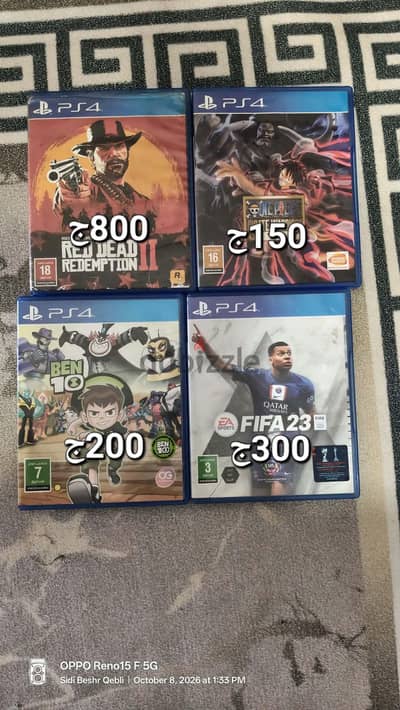 العاب PS4 USED للبيع