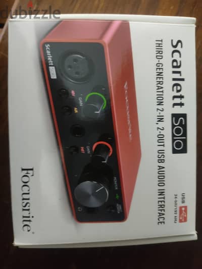 Focusrite Scarlett Solo USB Audio Interface