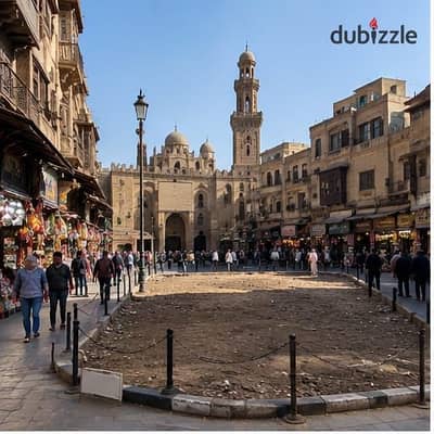 كود 588 ارض للبيع قلب سوق الغوريه 150 متر دبل فيس 3750000