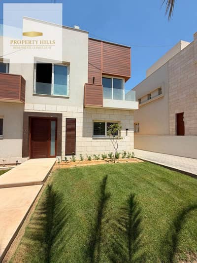 An exceptional villa for sale at half its original price in the prestigious Azar compound, featuring a flexible 10-year installment plan and a 45% discount for cash payments.