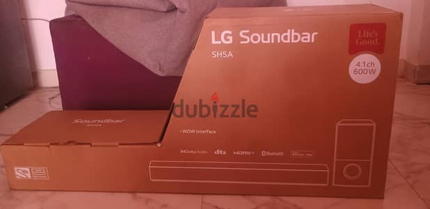 ساوند بار LG SH5A - 600 واط (كسر زيرو بضمان محلي)