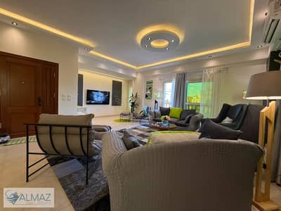 Furnished 220 sqm apartment for rent in Al-Yasmeen 3 (Villas Zone), First Settlement, near Petrosport Club.