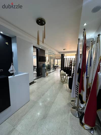 For rent, an office space of 160 meters, finished ultra super lux with air conditioning, at the lowest loading percentage in an administrative mall on Gamal Abdel Nasser axis, next to the American University, for 700 EGP per meter. For rent, an office space of 160 meters, finished ultra super lux with air conditioning, at the lowest loading percentage in an administrative mall on Gamal Abdel Nasser axis, next to the American University, for 700 EGP per meter.