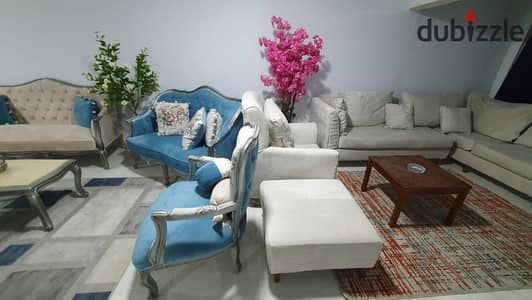 Furnished apartment for rent, hotel-style decor, Dorrat Al-Qahira, 4 bedrooms