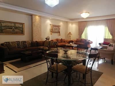 200 sqm fully furnished apartment with high-end (super-lux) finishing for rent in Al-Yasmeen 7 (Villas Zone), First Settlement; close to service areas
