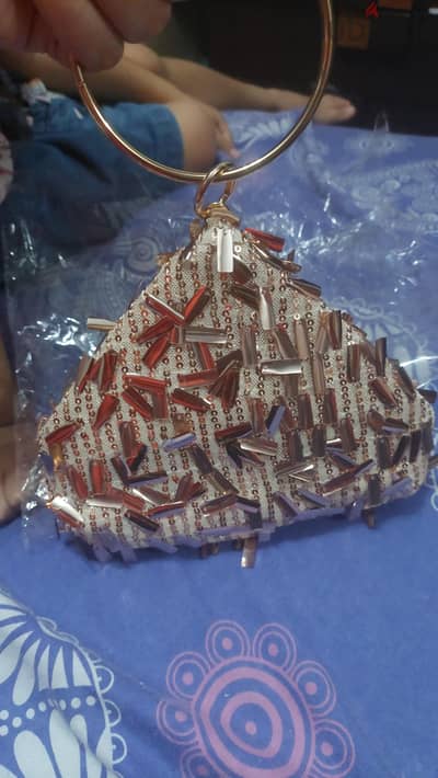 shein soiree bag gold