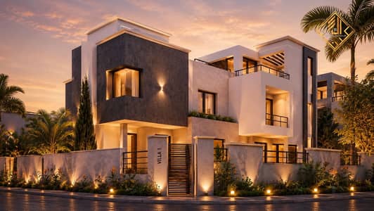 Villa for sale in a prime location in Al-Hizam Al-Akhdar, available via a 6-year installment plan.