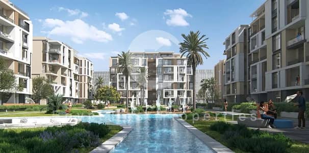 HOT OFFER 3 BEDROOMS APARTMENT FOR SALE DELIVERY SOON OVER 8 YRS LAKE VIEW IN EVER WEST IN ELSHEIKH ZAYED