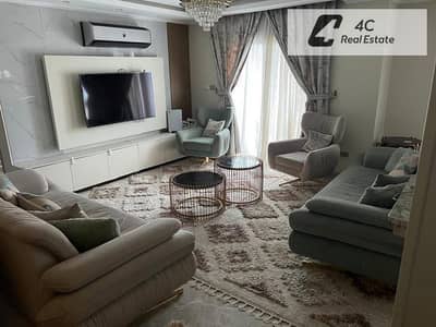 Under market price Apartment 155 m fully finished & furnished for sale ready to move very prime location View Pool in Amorada New Cairo