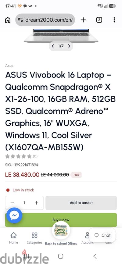 Asus vivobook 16 snapdragon X x1 26 100