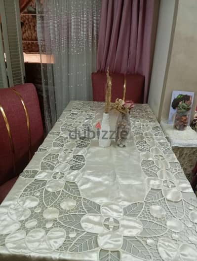 سفرة 6كراسي كسر زيرو خشب زان