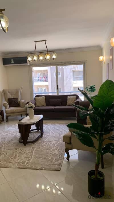 Furnished apartment for rent in Dar Misr Al-Andalus, 130 sqm, Fifth Settlement, New Cairo.