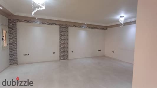 Apartment for rent in the southern investors on the island axis directly, super lux finishing with kitchen, fans, and chandelier.