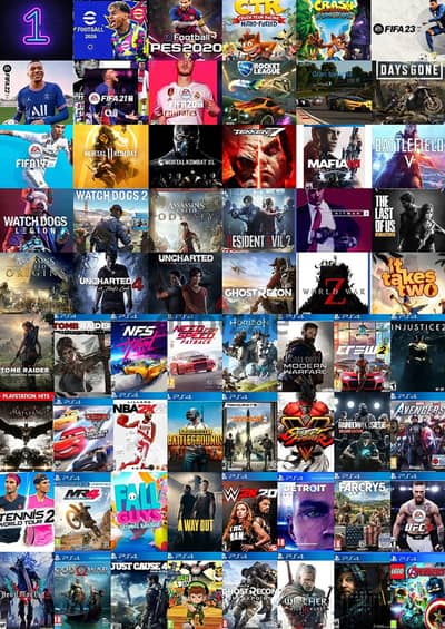 5 العاب بلايستيشن 4 او 5 عليهم 5 هديه PlayStation Games