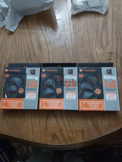 thermaltake case fans orange led