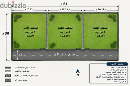 فرصة لبناء استراحة تطل على منتجع