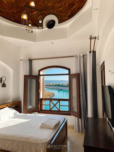 شالبه بحديقه خاصه صف اول Crystal Lagoon تشطيب كامل في مكادي هايتس | Makadi Heights اميز لوكيشن في البحر الاحمر بالقرب من سوما باي و الجونه و الغردقه