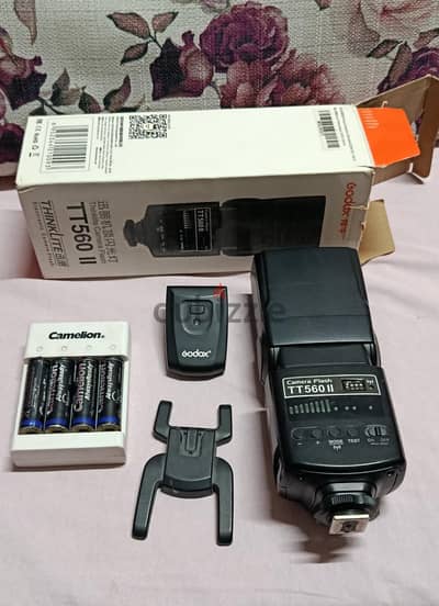 godox tt560ii with accessories
