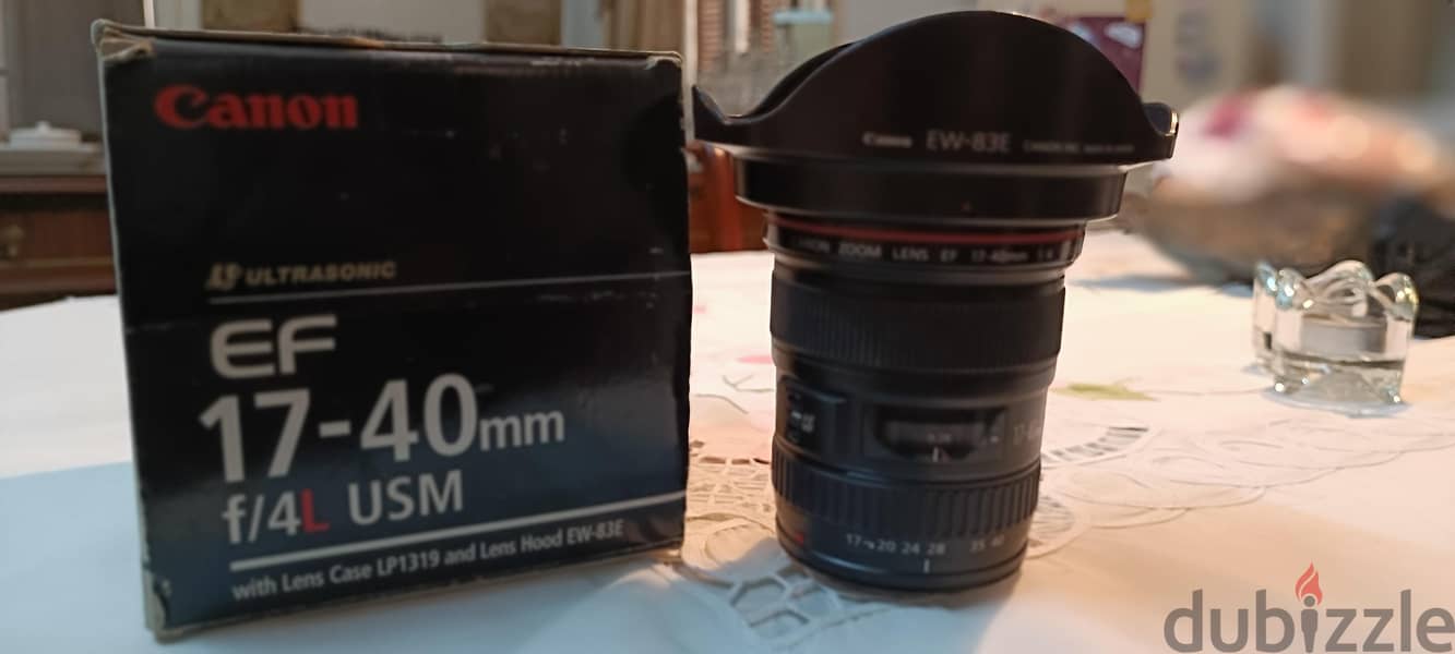 canon 17-40 F4 with box 1