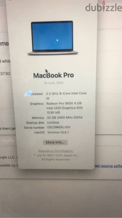 Macbook Pro 2019 - Core i9