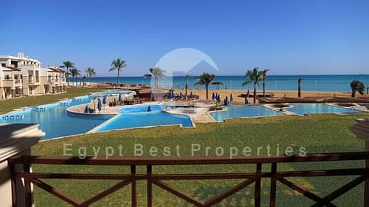 1st Row Sea 5BD Villa with 2 Pools 5Y Installments For Sale in Blue Blue Ain Sokhna