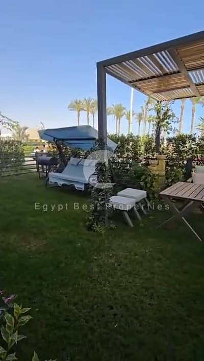 أقل سعر شالية 100م+حديقة 60م بالفرش بحري فيو مفتوح استلام فوري للبيع في أزها العين السخنة Azha Ain Sokhna