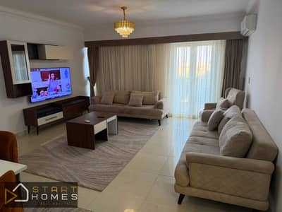 148 sqm furnished apartment for rent in Madinaty – B8, garden view.