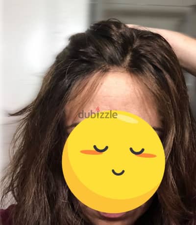 Natural brown hair used once