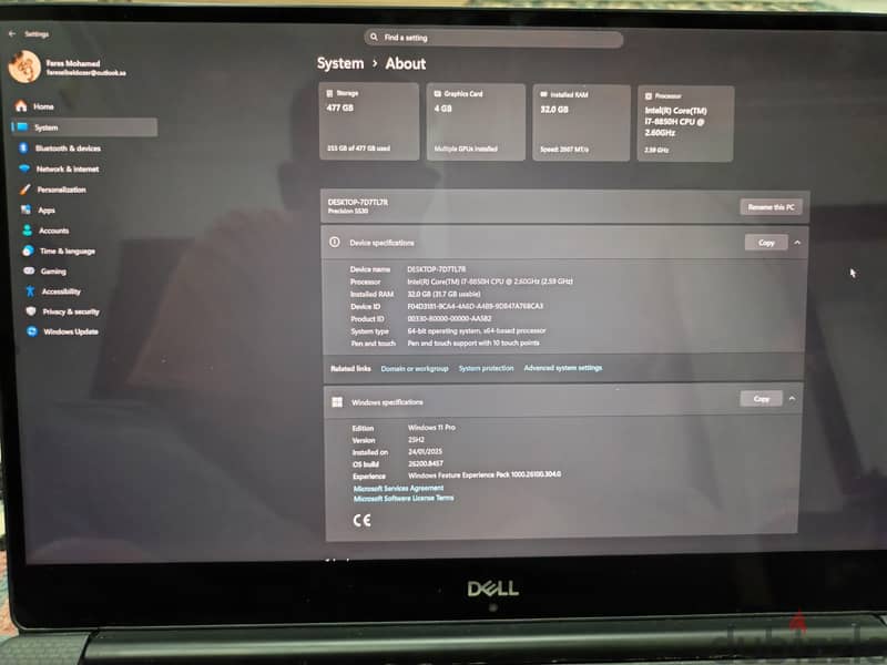 Dell precision 5530 3
